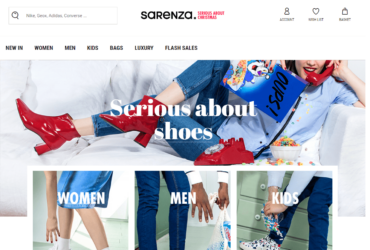 Sarenza analysis of an online store that is running E-Commerce