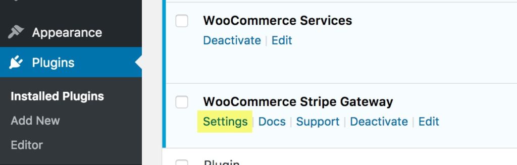 How to configure Stripe in WooCommerce - Dashboard