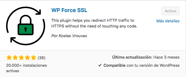 WP Force SSL plugin