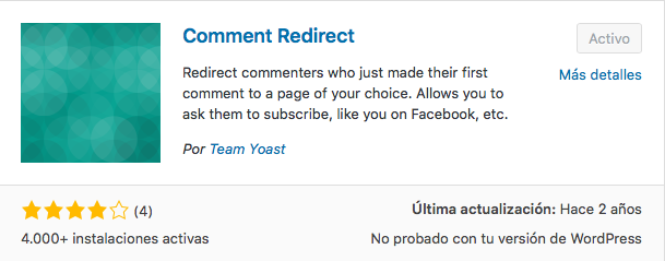 plugin comment redirect