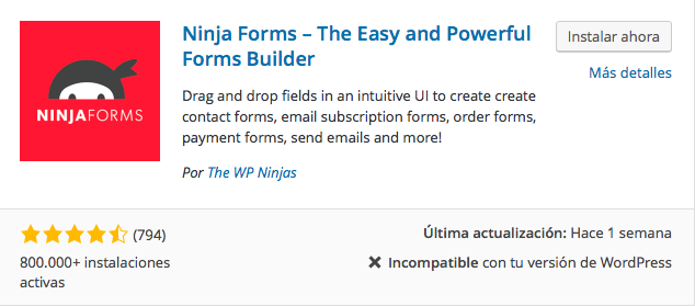 plugin ninja forms