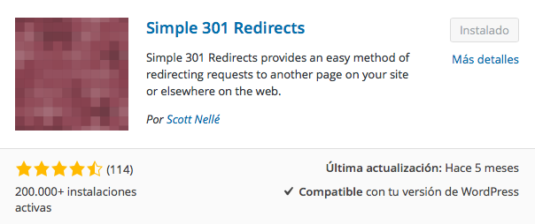 plugin simple 301 redirects