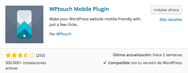 plugin wptouch mobile plugin 1