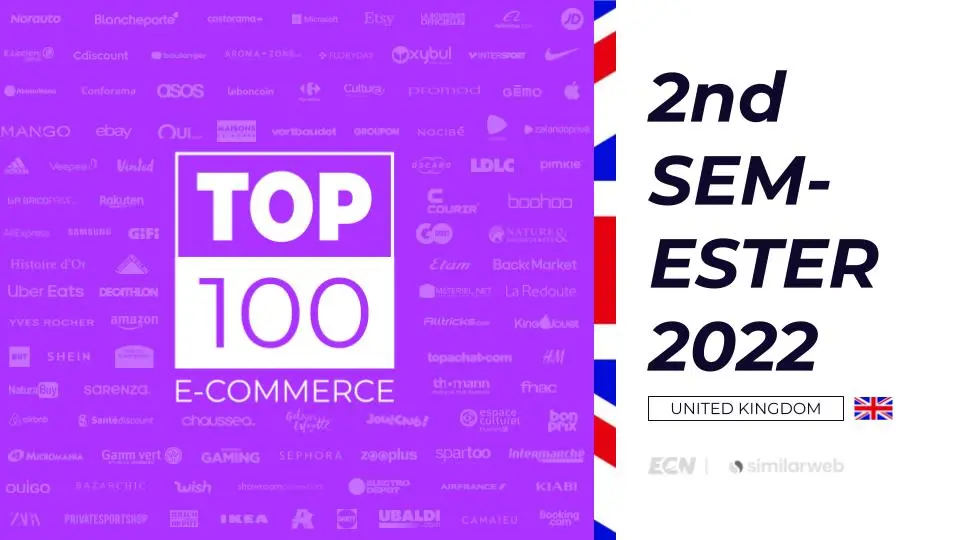 Top 100 E-commerce stores in the UK – 2nd half of 2022