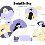 Social selling definition with the networking concept