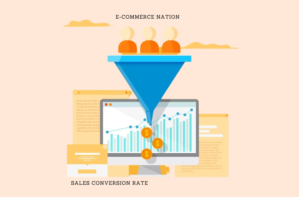 Showing sale conversion rate as an example of KPI to show spotlight the delimma of OKR vs KPI.